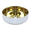 Раковина-чаша Azario 355х355х120 накладная, круглая, белый, золото