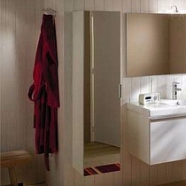 Шкаф-пенал Jacob Delafon Odeon Up EB873RU-J5 с зеркалом белый блестящий