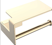 Держатель туалетной бумаги Boheme Q 10941-G с полкой для телефона