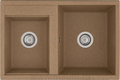 Мойка кухонная AQUATON Делия 78 DBL терракотовая