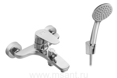Смеситель Santek Форт для ванны-душа, с аксессуарами, хром WH5A10004C001