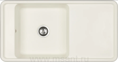 Мойка кухонная AQUATON Беллис 97 жемчуг