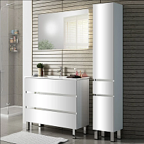 Мебель для ванной Sanvit Кубэ-3 60 белый глянец