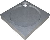 Поддон для душа GuteWetter Deluxe 100x100x16 Q серый