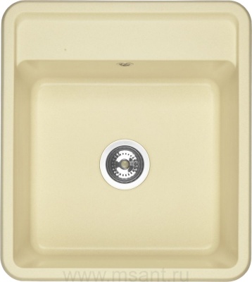 Мойка кухонная AQUATON Беллис 57 шампань