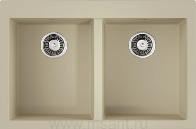 Мойка кухонная Omoikiri Bosen 80-2-BE ваниль