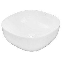 Раковина-чаша Azario 410x410x150 накладная, овальная, белый глянец