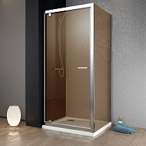 Душевой уголок Radaway Twist DW+S 70x80 коричневое стекло