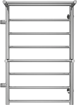 Полотенцесушитель водяной Terminus Анкона П8 500x800 с полкой, с боковым подключением 500 слева
