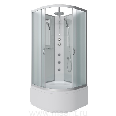 Душевая кабина Niagara Classic NG-2308-14BKTG (90х90х210) высокий поддон(40см),стекло матовое 