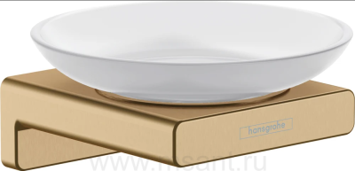 Мыльница Hansgrohe AddStoris 41746140 шлифованная бронза