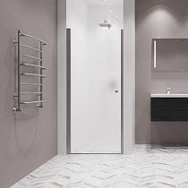Душевая дверь в нишу Kubele DE020 DE020D601-MAT-MT-80х200 80, профиль матовый хром, стекло матовое