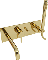 Смеситель Paffoni Light LIG001HG для ванны с душем, золото медовое