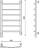 Полотенцесушитель электрический Маргроид Вид 4 80x40 L