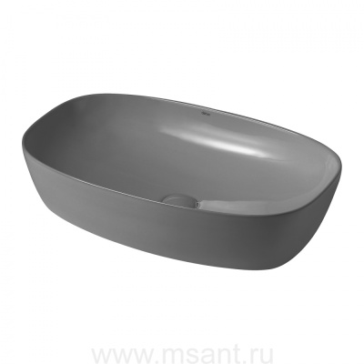 Раковина накладная ABBER Rechteck AC2206MG серая матовая