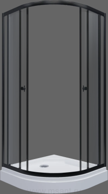 Душевой уголок Triton Альфа-Блэк Щ0000054223 90x90 с поддоном +сифонD90 мм
