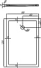 Поддон для душа AQUATON Калифорния 120x80