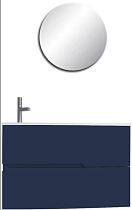 Мебель для ванной Jacob Delafon Nona 80 L глянцевый темно-синий