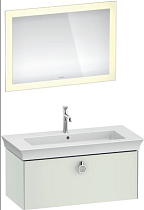 Мебель для ванной Duravit White Tulip 105 с ручкой, шелковисто-матовый