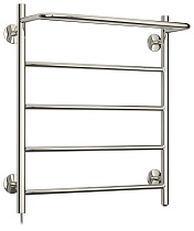 Полотенцесушитель электрический Стилье Формат 30 Л 600х500 (Полка + 4) П16