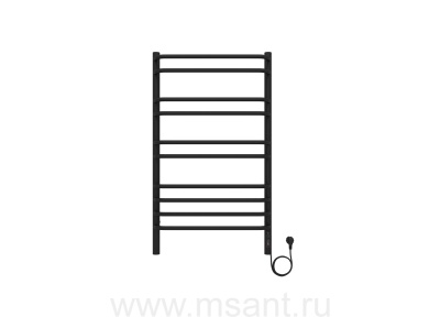 Полотенцесушитель электрический Aquatek Пандора П10 500х900 мм черный муар
