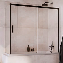 Шторка на ванну Radaway Idea Black PN DWJ+S 140 R x 70 L