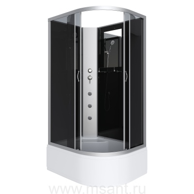 Душевая кабина Niagara Classic NG-2510-14LBKG (120х80х200) высокий поддон(40см),стекло тонированное 