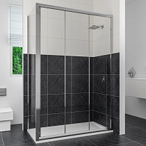 Душевой уголок RGW Classic CL-40 (1160-1210)х900 профиль хром