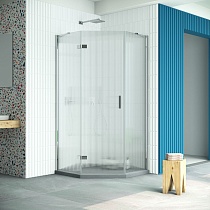 Душевой уголок Vegas Glass AFA-Pen Retta 90 08 Moru L профиль глянцевый хром стекло Moru