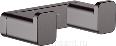 Крючок Hansgrohe AddStoris 41755340 двойной, шлифованный черный хром