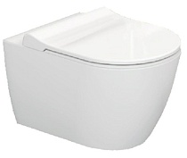 Унитаз подвесной Turavit RONDO безободковый, с тонким сиденьем микролифт