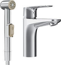 Смеситель для раковины AM.PM Gem F90A03000 с гигиеническим душем