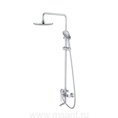 Смеситель с верхним душем и изливом, Ray, IDDIS, RAYSB3Fi06