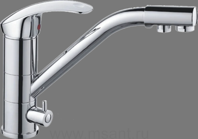 Смеситель для кухни Haiba HB4321 хром