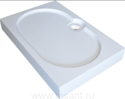 Поддон для душа GuteWetter Deluxe 120x80x16 Q белый