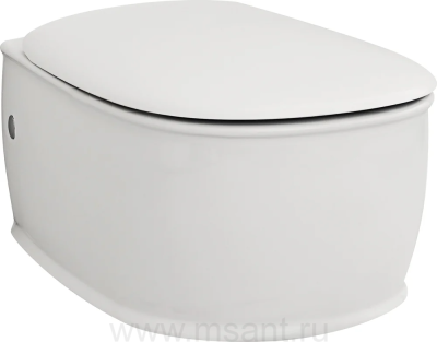 Унитаз подвесной ArtCeram Azuley AZV001 белый матовый