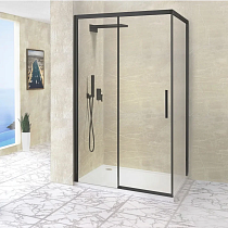 Душевой уголок RGW Leipzig LE-41 150x80x195 профиль черный, стекло прозрачное