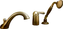 Смеситель Nicolazzi Classica Lusso 3414BZ75 на борт ванны, бронза