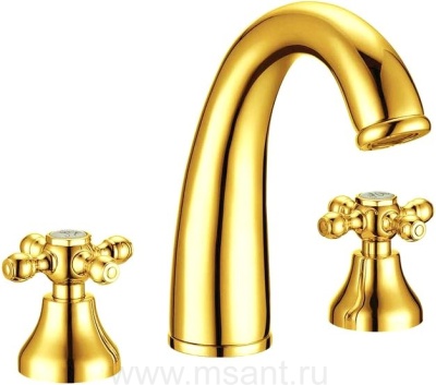 Смеситель Boheme Tradizionale Oro 297 для раковины