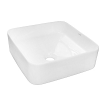 Раковина-чаша Azario 375x375x135 накладная, квадратная, белый глянец