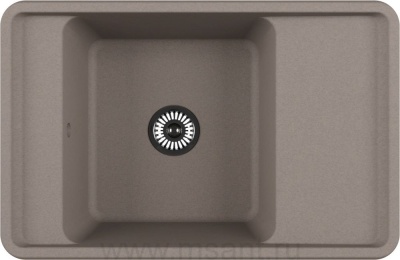 Мойка кухонная AQUATON Беллис 78 серый шелк