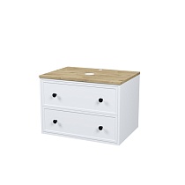 Тумба подвесная, со столешницей МДФ, дуб верона, 70 см, белый матовый, Torr, IDDIS, TOR70WVi95K подход. столеш-ца. OPH70BVi89