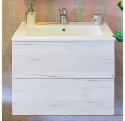 Тумба Sanflor Чикаго 65 (Дкб) умывальник PIANO 65 / комплект