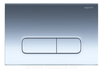 Панель смыва Aquatek Хром глянец (клавиши прямоугольные) KDI-0000016
