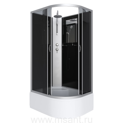 Душевая кабина Niagara Classic NG-2510-14LBKT (120х80х210) высокий поддон(40см),стекло тонированное 