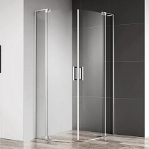 Душевой уголок Cezares Slider R 2 80/90 C Cr профиль хром, стекло прозрачное