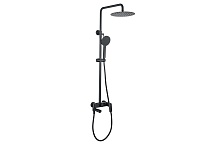 Душевая система 3jet 250мм AQUATEK, матовый черный AQ2040MB