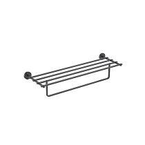 Полка для полотенец Aquatek, матовый черный AQ4615MB БЕТТА