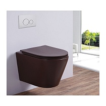 Унитаз подвесной CLAVEL (Matt Coffee). Размер: 480x360x355.