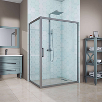 Душевой уголок Kubele DE019R-CLN-MT 100х70 см, профиль матовый хром